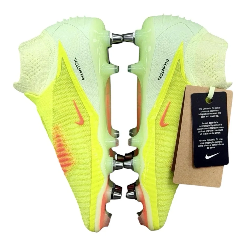 Nike Phantom 6 High Elite AG Soccer Cleats Yellow IM4130-800 Men Sz 5 / Wmns 6.5